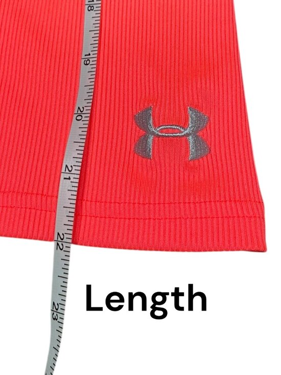 Under Armour Womens S Racerback Tank Top Pink Coral Workout Compression Sport - Picture 4 of 4